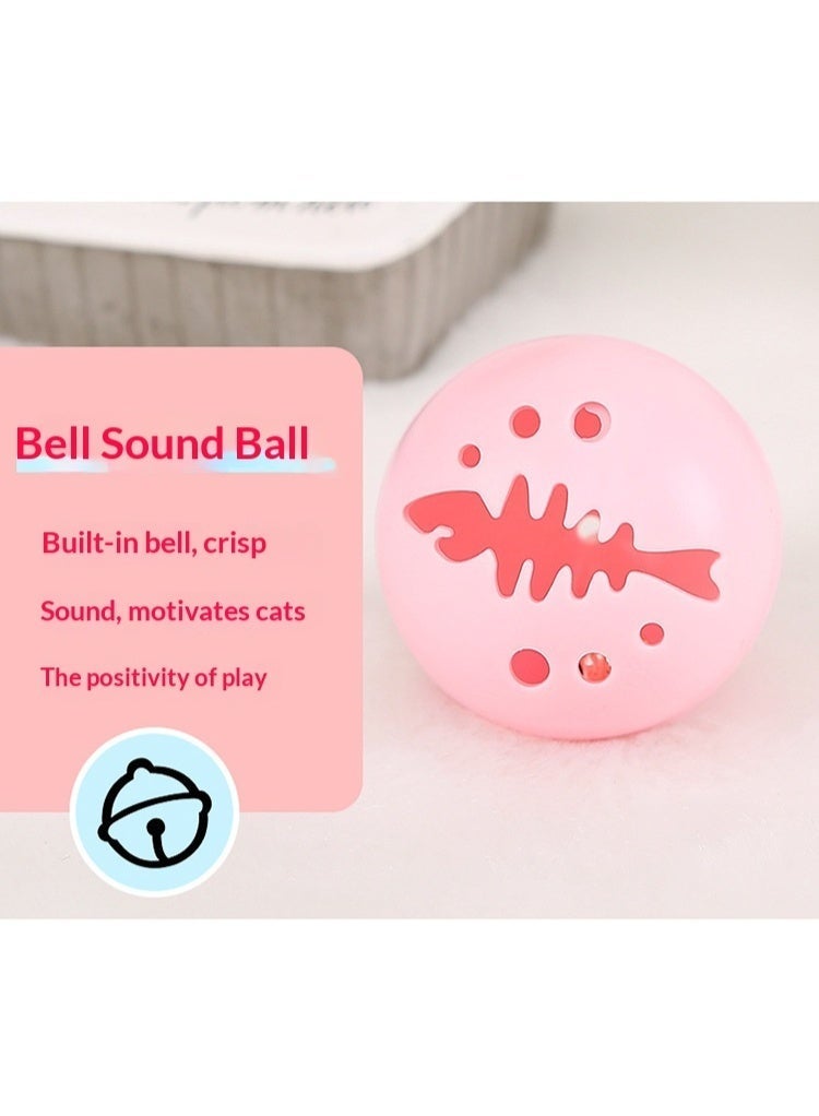 Triotail Interactive Cat Ball Toy Set for Indoor Cats – Flash Ball, Bell Ball & Catnip Ball, Self Play Stimulation, Lightweight Safe Plastic, Gift for Cat Lovers - Image 3